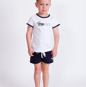 Little MrFit White T-Shirt