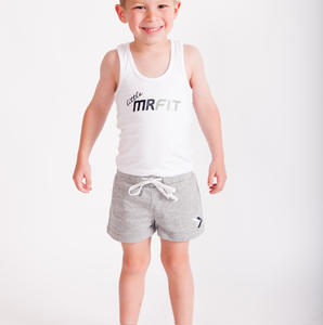 Little Muscles White Racer Back