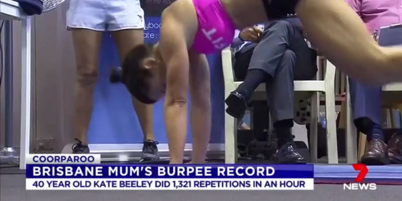 7 News Australia - Brisbane Mum's Burpee Record