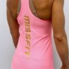 Neon Pink Racer Back in Mesh - Image 2