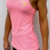 Neon Pink Racer Back in Mesh - Image 3