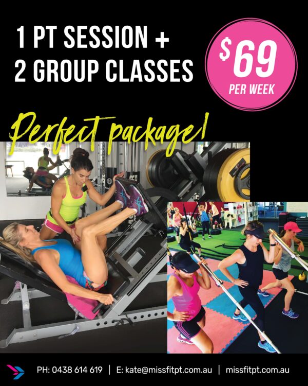 Perfect Package 1 PT + 2 Group Classes Per Week