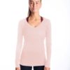 Dusty Pink Loose Long Sleeve Tee - Image 3