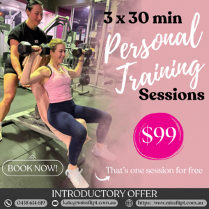 3 Personal Training Sessions for $99