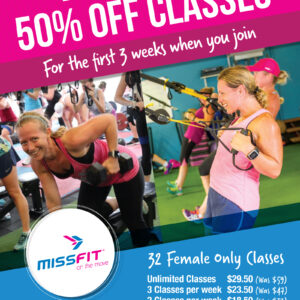 50% off your first three weeks of group classes